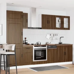 Keittiön kalustesarja 8-osainen, Kalmar, eri värejä (43821)*FinePRICE Outlet