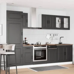 Keittiön kalustesarja 8-osainen, Kalmar, eri värejä (43821)*FinePRICE Outlet