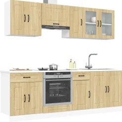 Keittiön kalustesarja 8-osainen Kalmar, eri värejä (43824)*FinePRICE Outlet