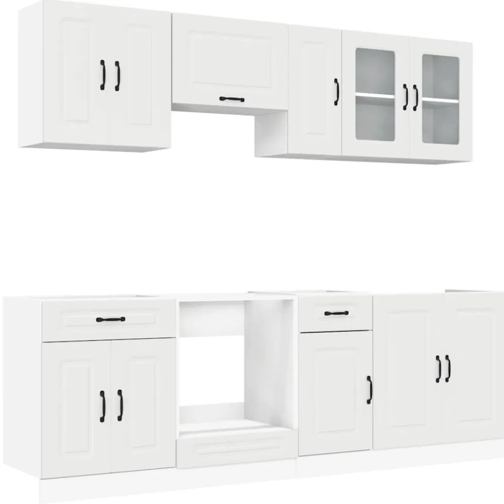 Keittiön kalustesarja 8-osainen Kalmar, eri värejä (43824)*FinePRICE Outlet