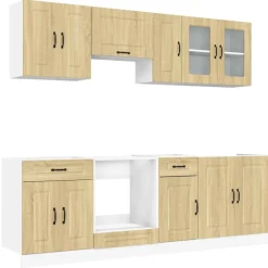 Keittiön kalustesarja 8-osainen Kalmar, eri värejä (43824)*FinePRICE Outlet