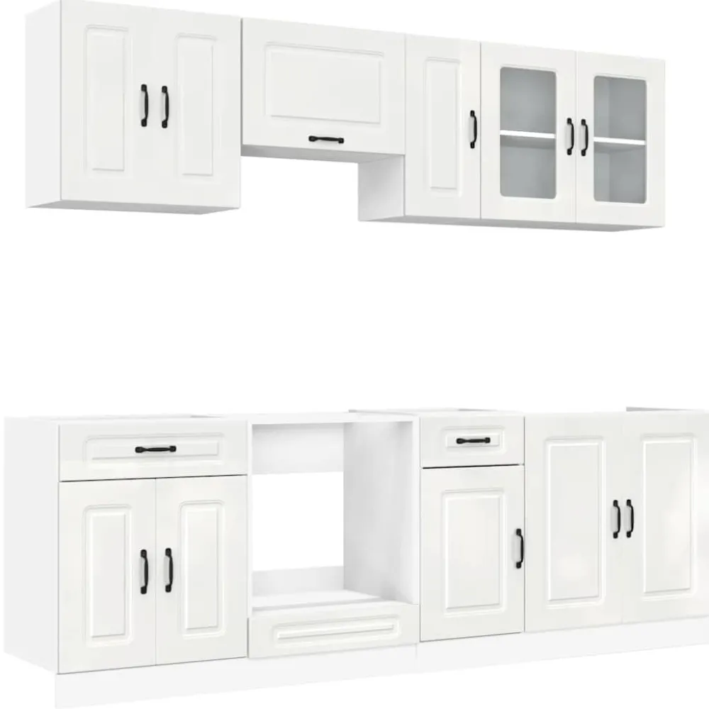 Keittiön kalustesarja 8-osainen Kalmar, eri värejä (43824)*FinePRICE Outlet