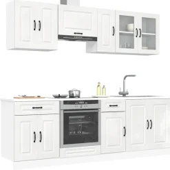 Keittiön kalustesarja 8-osainen Kalmar, eri värejä (43824)*FinePRICE Outlet