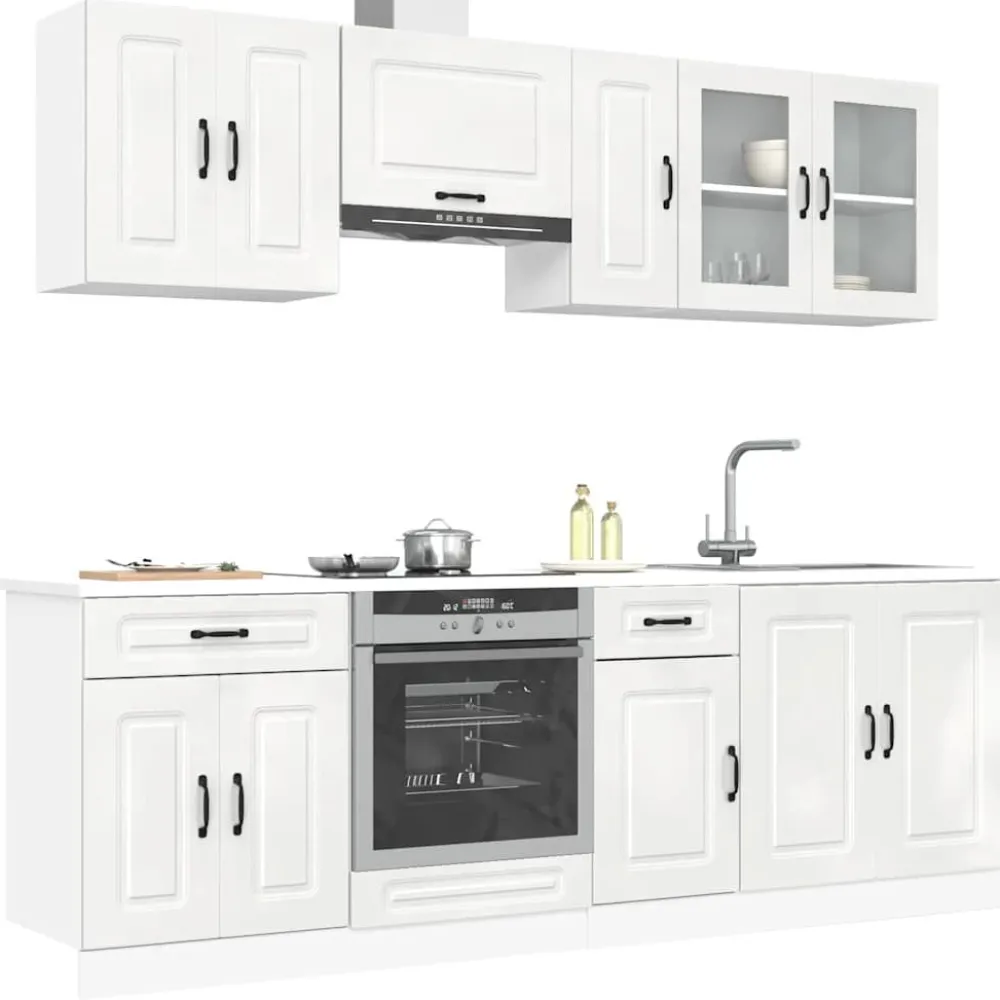 Keittiön kalustesarja 8-osainen Kalmar, eri värejä (43824)*FinePRICE Outlet