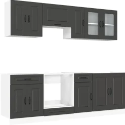 Keittiön kalustesarja 8-osainen Kalmar, eri värejä (43824)*FinePRICE Outlet