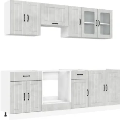 Keittiön kalustesarja, 8-osainen Kalmar, eri värejä (43825)*FinePRICE Discount