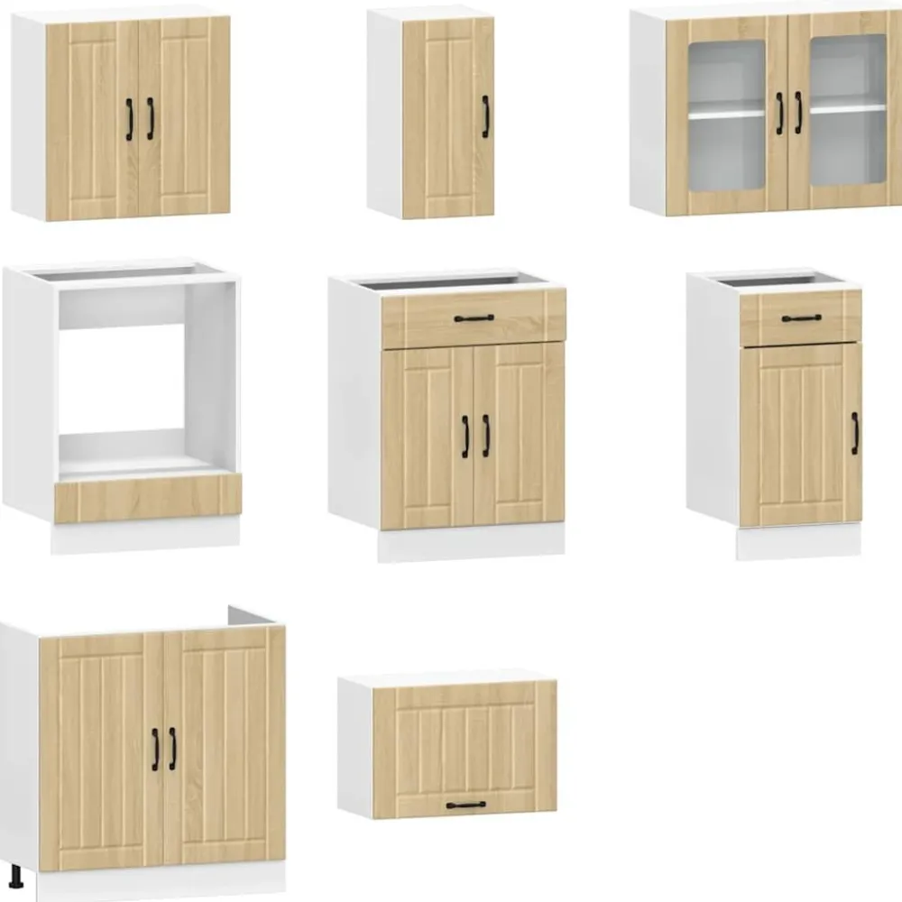 Keittiön kalustesarja, 8-osainen Kalmar, eri värejä (43825)*FinePRICE Discount