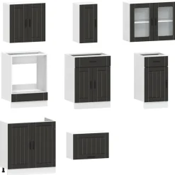 Keittiön kalustesarja, 8-osainen Kalmar, eri värejä (43825)*FinePRICE Discount