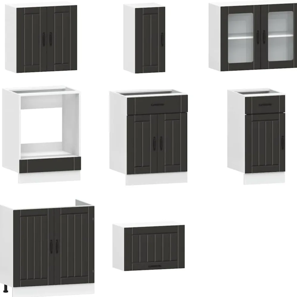 Keittiön kalustesarja, 8-osainen Kalmar, eri värejä (43825)*FinePRICE Discount