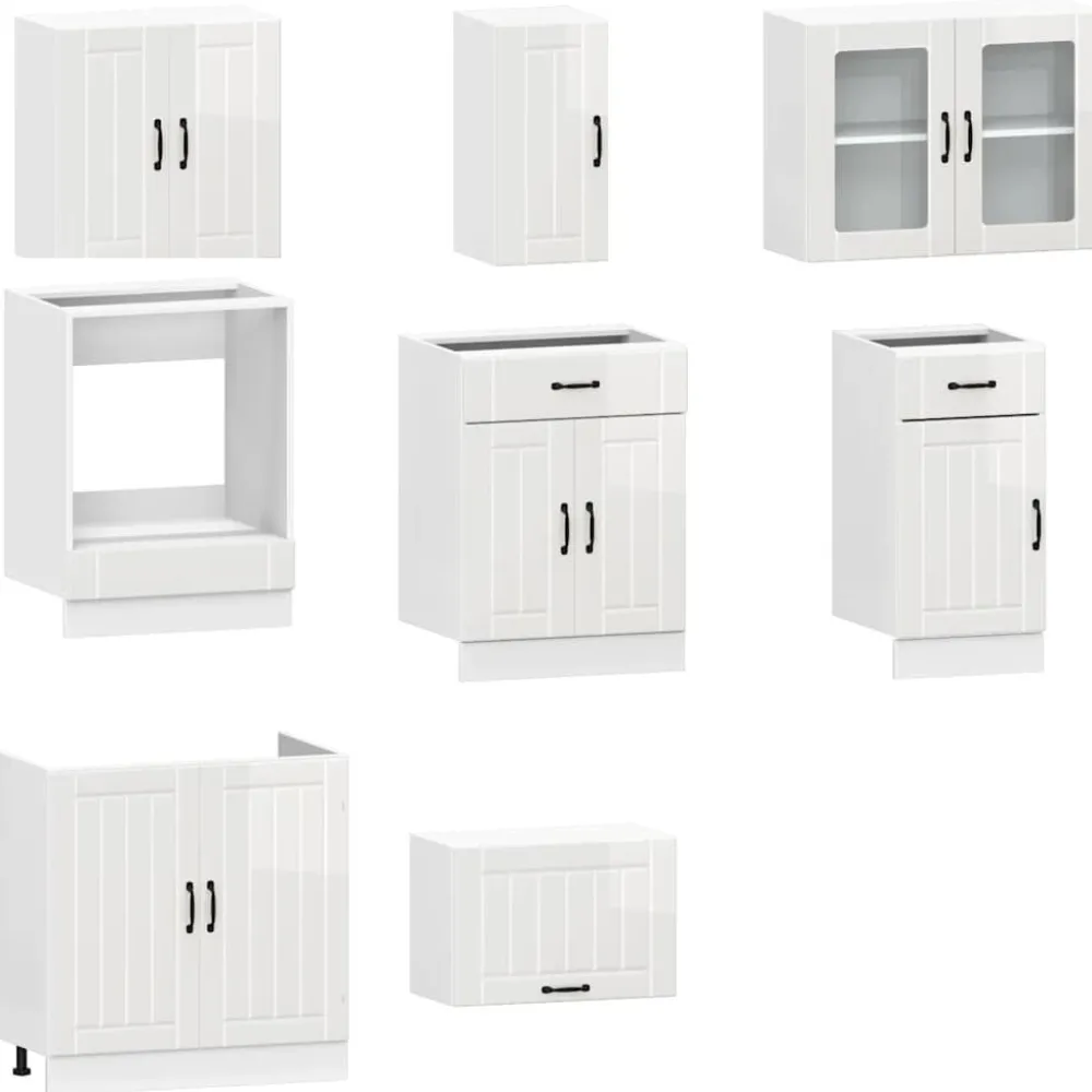 Keittiön kalustesarja, 8-osainen Kalmar, eri värejä (43825)*FinePRICE Discount
