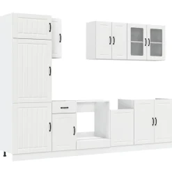Keittiön kalustesarja 8-osainen Kalmar, eri värejä (43822)*FinePRICE Sale