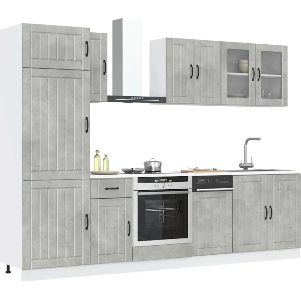 Keittiön kalustesarja 8-osainen Kalmar, eri värejä (43822)*FinePRICE Sale