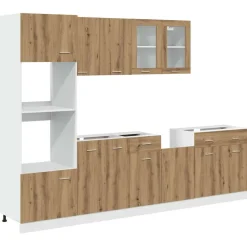 Keittiön kalustesarja, 7-osainen, tekninen puu, eri värejä (05212)*FinePRICE Sale