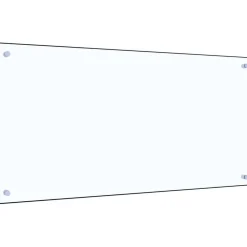 Keittiön roiskesuoja läpinäkyvä 100x50 cm karkaistu lasi*FinePRICE Best