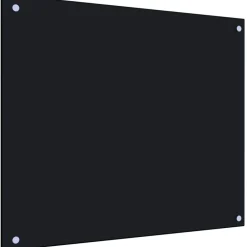 Keittiön roiskesuoja musta 70x60 cm karkaistu lasi*FinePRICE Sale