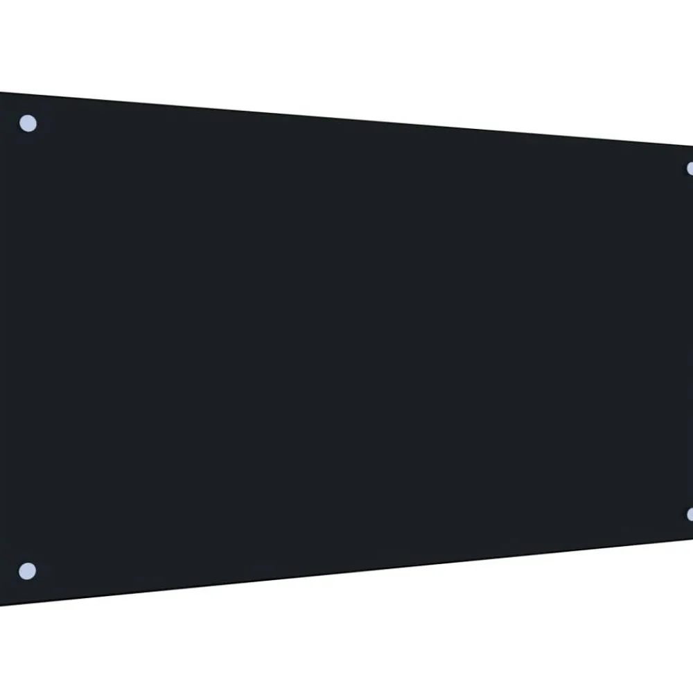 Discount Keittiön roiskesuoja musta 90x50 cm karkaistu lasi Keittiötasot Ja Välitilat