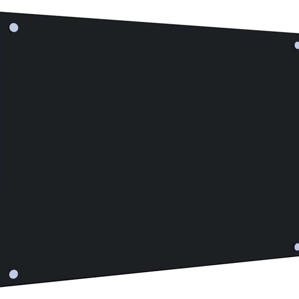 New Keittiön roiskesuoja musta 70x50 cm karkaistu lasi Keittiötasot Ja Välitilat