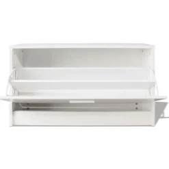 Kenkien varastokaappi valkoinen 80x24x45 cm*FinePRICE Outlet