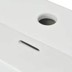 Keraaminen pesuallas hanareiällä 51,5x38,5x15 cm Valkoinen*FinePRICE Discount