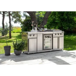 Discount Kesäkeittiön kahden sivupolttimen moduuli Stainless Collection Kaasugrillit