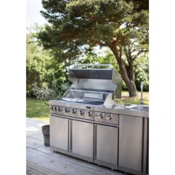Discount Kesäkeittiön kahden sivupolttimen moduuli Stainless Collection Kaasugrillit