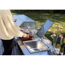 Discount Kesäkeittiön kahden sivupolttimen moduuli Stainless Collection Kaasugrillit