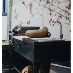 Kesäkeittiön perusmoduuli 120 cm 2 moduulia musta*Myoutdoorkitchen Online