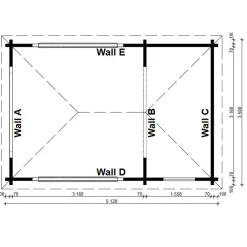 Kesäkeittiö Mallorca, 70mm, 16.3m²*Tene New