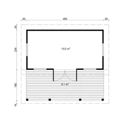 Online Kesäkeittiö Moderni, 70mm, 11m² Kesäkeittiöt