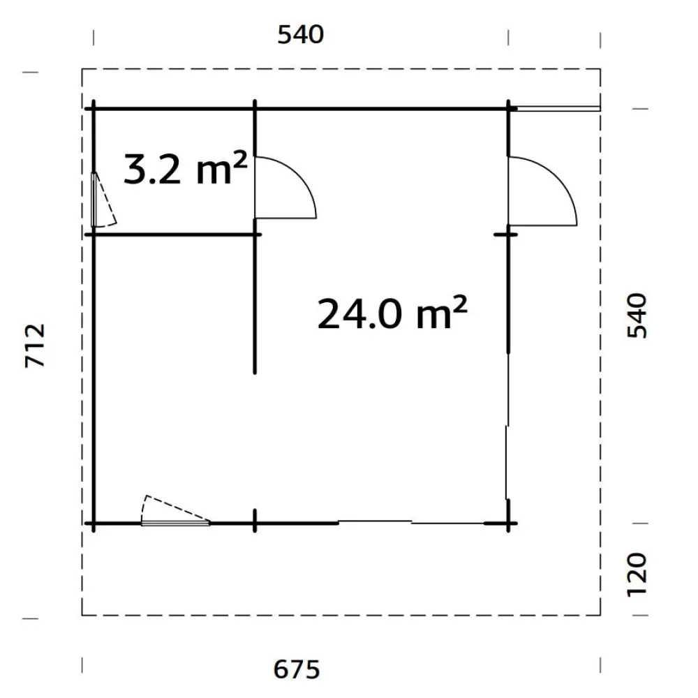 Kesämökki Cecilia 27,7 m2*Palmako Online