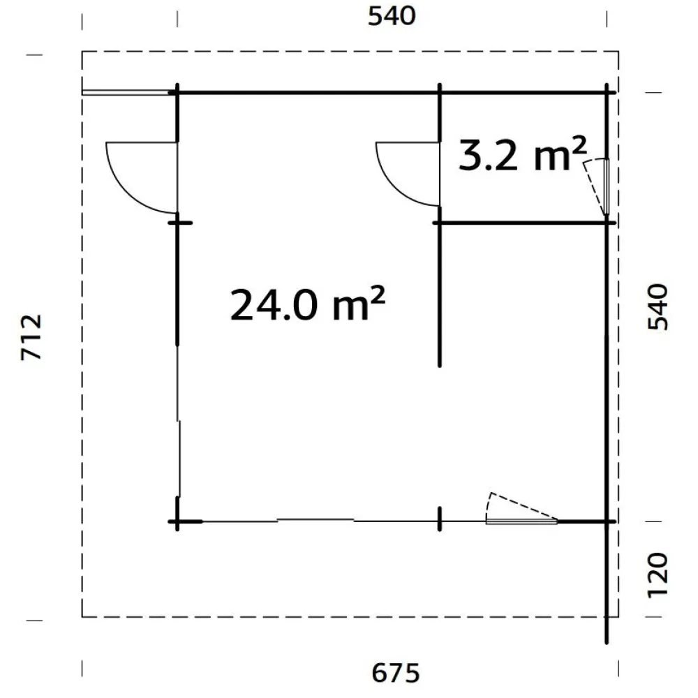 Kesämökki Cecilia 27,7 m2*Palmako Online