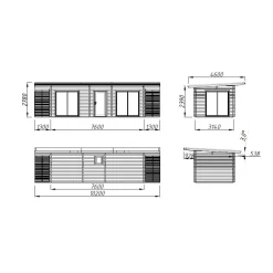 Kesämökki Cecilia 22,3 m2*Palmako Discount