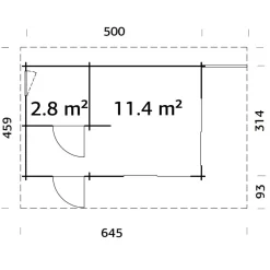 New Kesämökki Cecilia 14,6 m2 Kesämökit