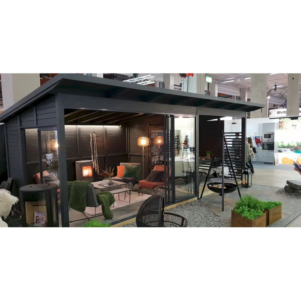 Kesäolohuone Seiskari liukulasit + terassi (17 m²)*Jalotakka Online