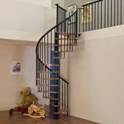 Kierreportaat Euro Design Ø1200-1600 mm musta/pyökki*Byggera Online