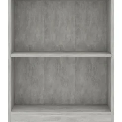 Sale Kirjahylly betoninharmaa 60x24x74,5 cm lastulevy Kirjahyllyt