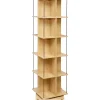 Kirjahylly FERDIE kääntyvä 45x45xK176 cm, saarni/musta*Home4you Outlet