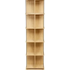 Kirjahylly FERDIE kääntyvä 45x45xK176 cm, saarni/musta*Home4you Outlet