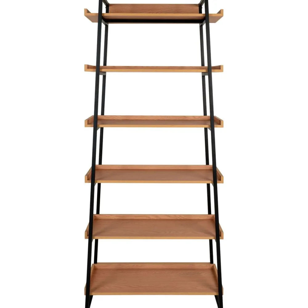 Kirjahylly Sakai, 80x35x185cm, ruskea/musta*House Nordic Best