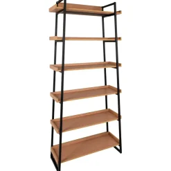 Kirjahylly Sakai, 80x35x185cm, ruskea/musta*House Nordic Best