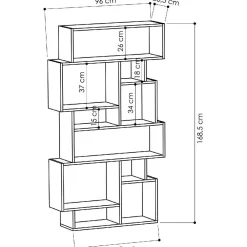 Kirjahylly Karmato, eri värejä*Linento Furniture Best