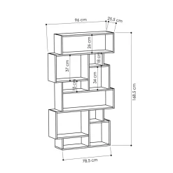 Kirjahylly Karmato, eri värejä*Linento Furniture Best