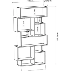Kirjahylly Karmato, eri värejä*Linento Furniture Best