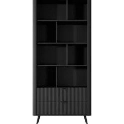 Kirjahylly LANTE, 88x194cm, musta*Nomla Discount