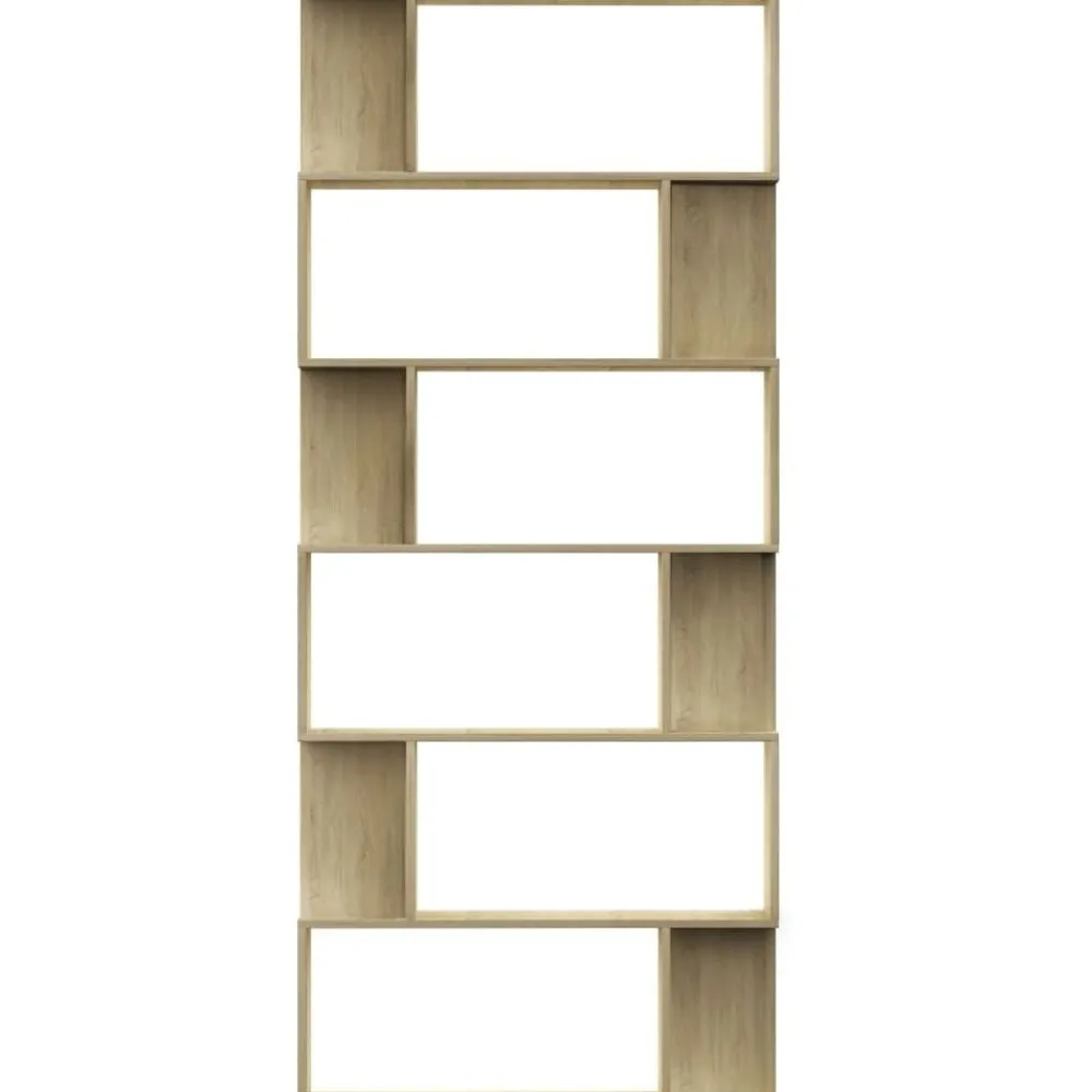 Clearance Kirjahylly/tilanjakaja sonoma tammi 80x24x192 cm lastulevy Hyllyt|Kirjahyllyt