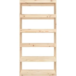 Kirjahylly/tilanjakaja 80x30x71,5-199,5cm, mänty, erikokoja ja värejä*FinePRICE Hot