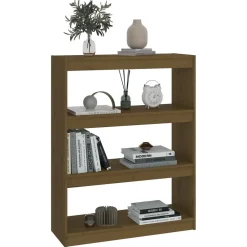 Kirjahylly/tilanjakaja 80x30x71,5-199,5cm, mänty, erikokoja ja värejä*FinePRICE Hot