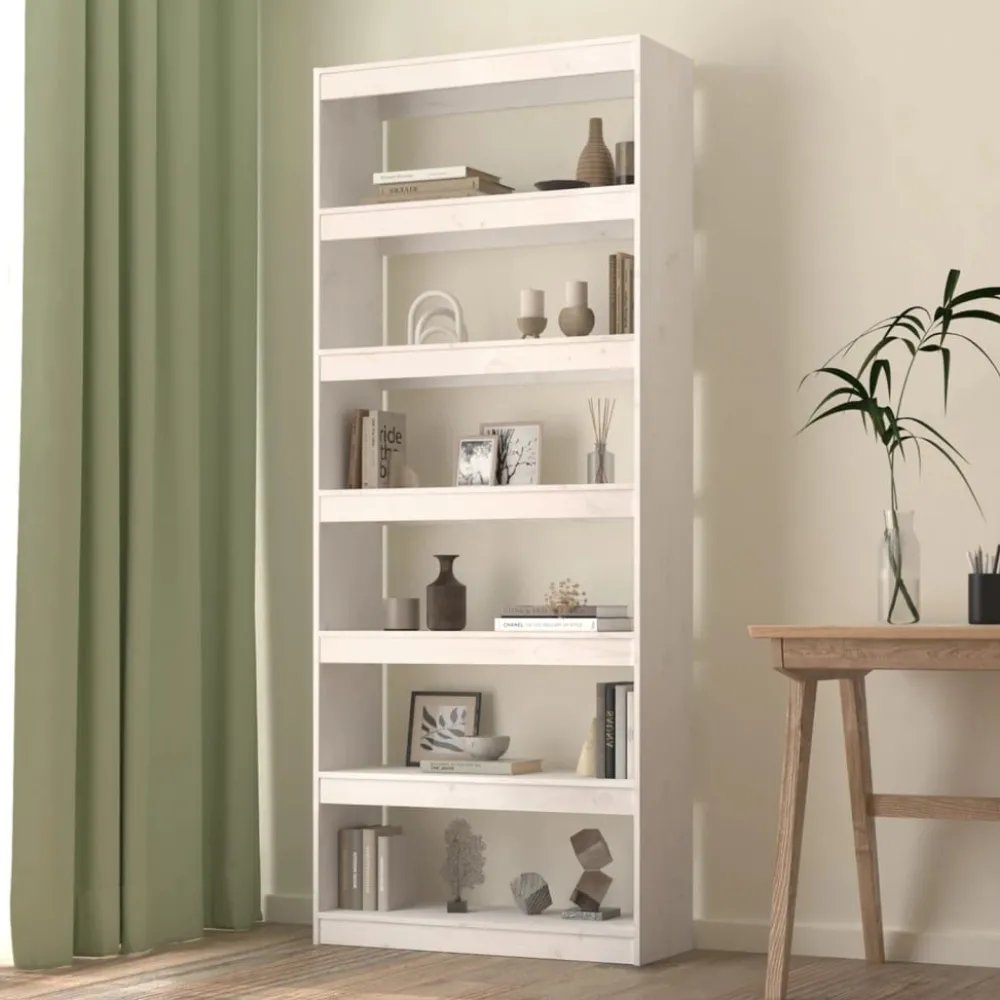 Kirjahylly/tilanjakaja 80x30x71,5-199,5cm, mänty, erikokoja ja värejä*FinePRICE Hot