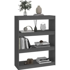 Kirjahylly/tilanjakaja 80x30x71,5-199,5cm, mänty, erikokoja ja värejä*FinePRICE Hot