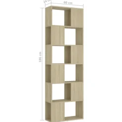 Kirjahylly/tilanjakaja 60x24x186cm, eri värejä Kirjahyllyt